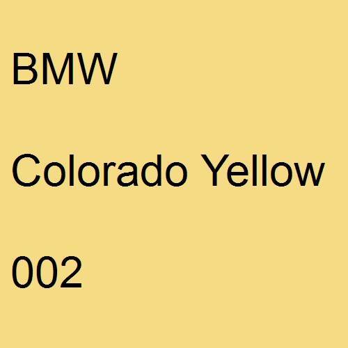 BMW, Colorado Yellow, 002.